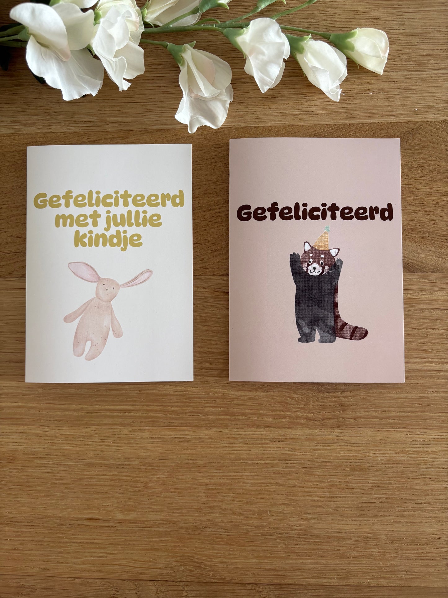 Wenskaart Gefeliciteerd Rode Panda