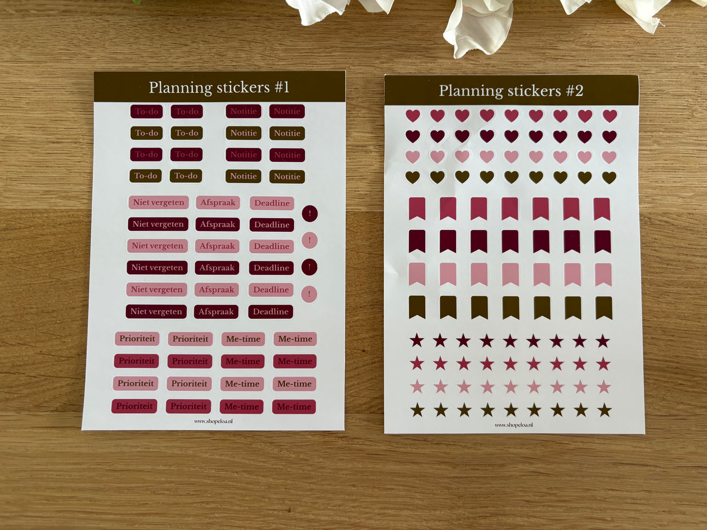 Stickervel Planning Stickers #2 Groen