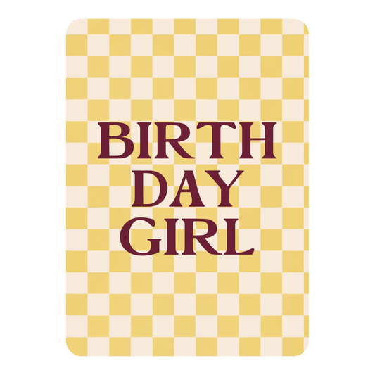 Birthday Girl verjaardagskaart voor haar