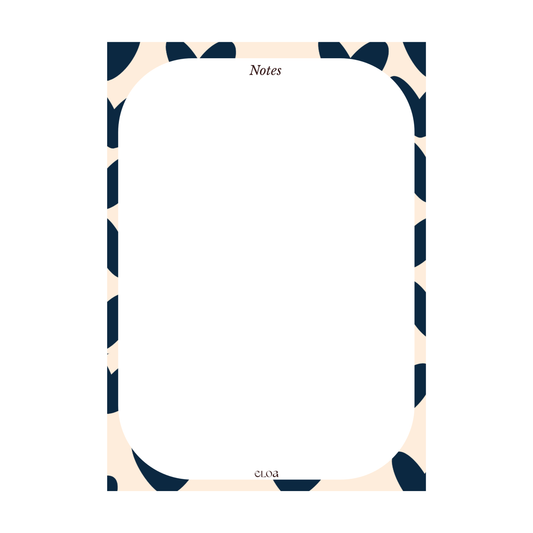 A6 Notitieblok Harten donkerblauw