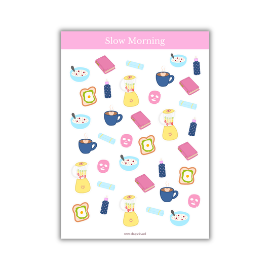 Slow Morning stickervel