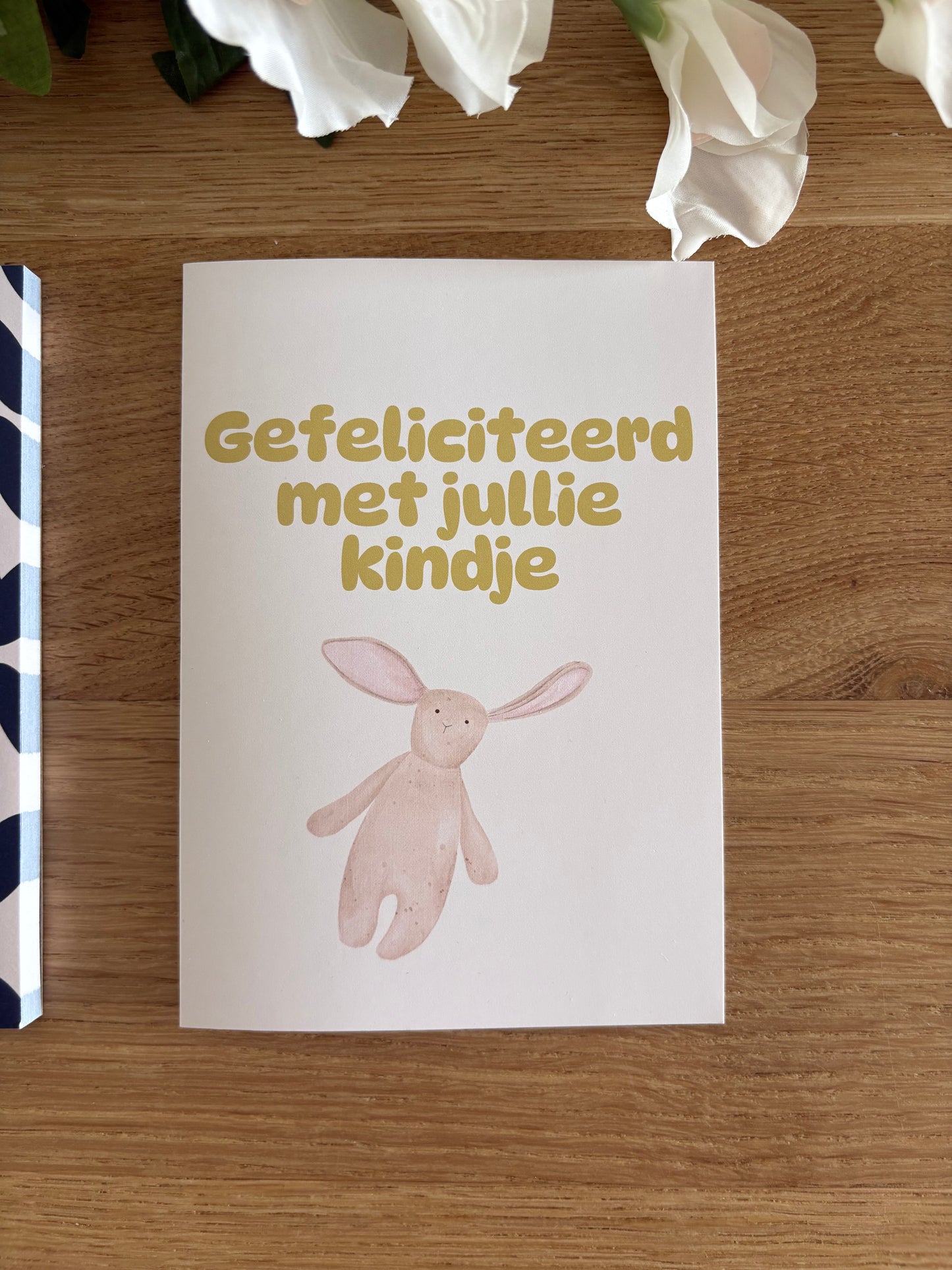 Wenskaart Gefeliciteerd met jullie kindje