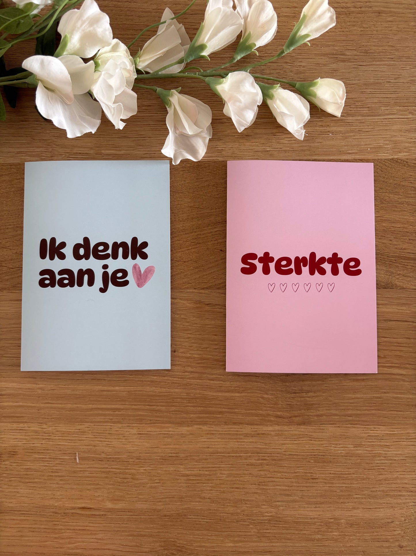 Wenskaart Ik denk aan je