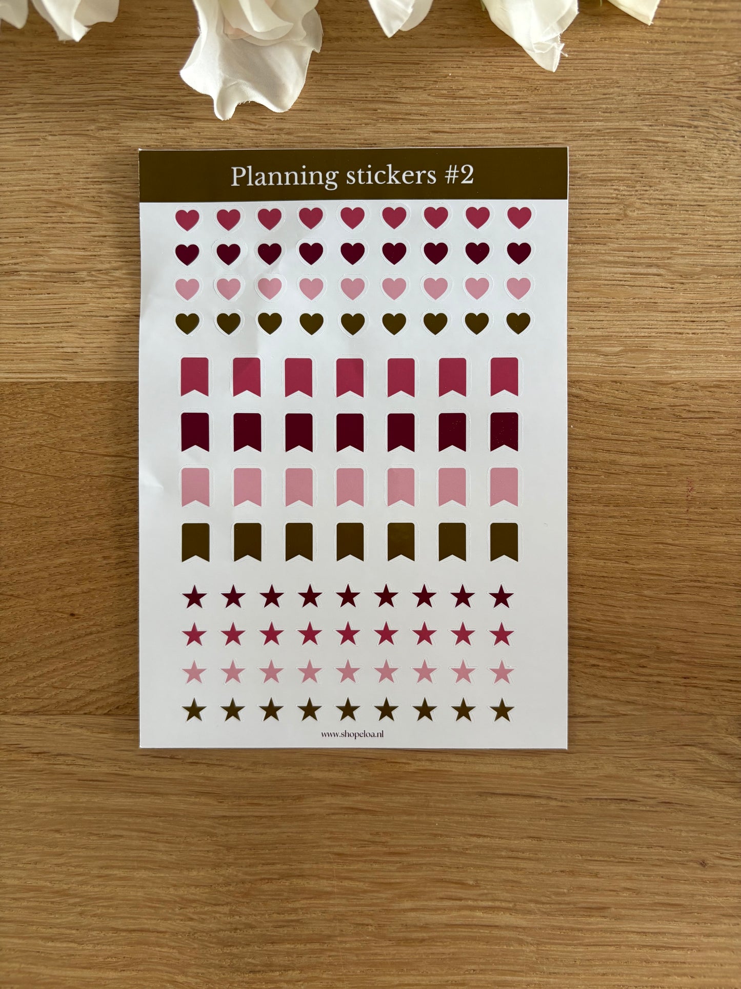 Stickervel Planning Stickers #2 Groen