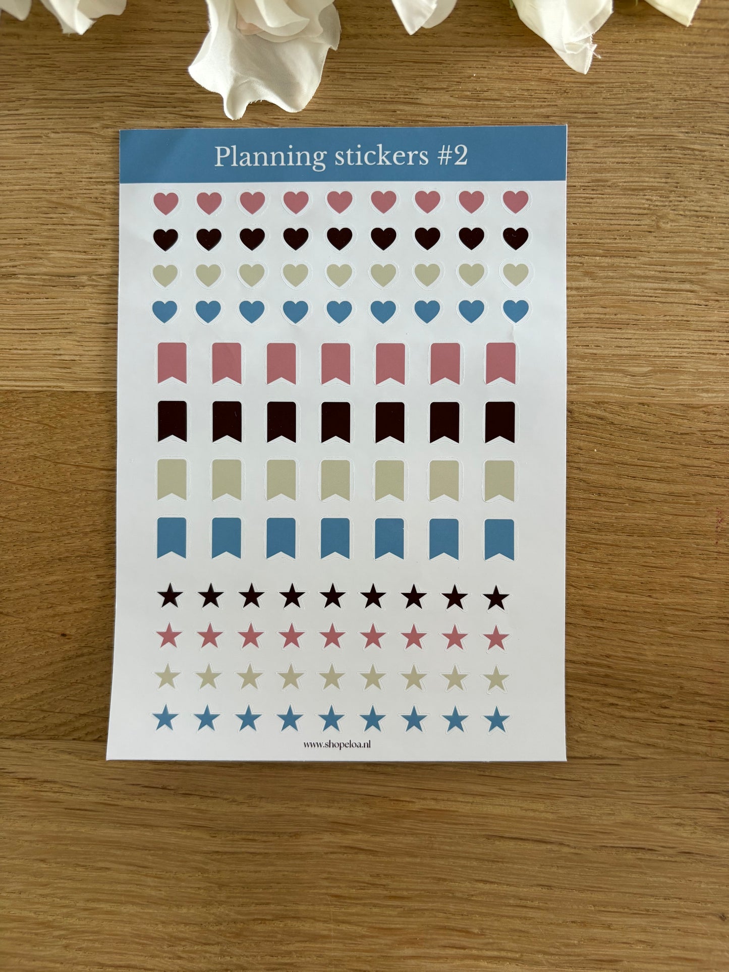 Stickervel Planning Stickers #2 Blauw