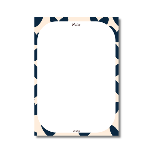 A6 Notitieblok Harten donkerblauw